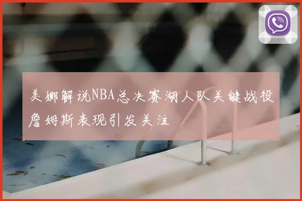 美娜解说NBA总决赛湖人队关键战役詹姆斯表现引发关注